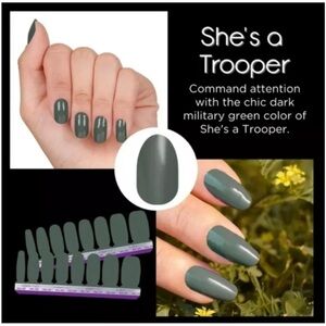 Color Street She’s a Trooper Nail Polish Strips . New in package.